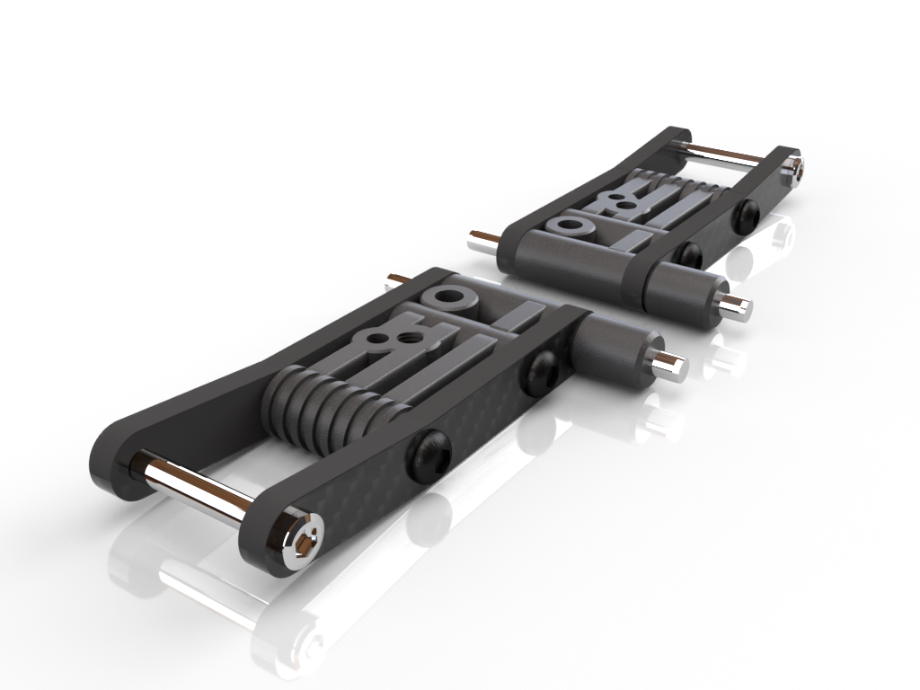 Carbon Fiber Lower Suspension Arms fits Traxxas 4Tec 2.0 3.0 Replacem Polo Creations RC