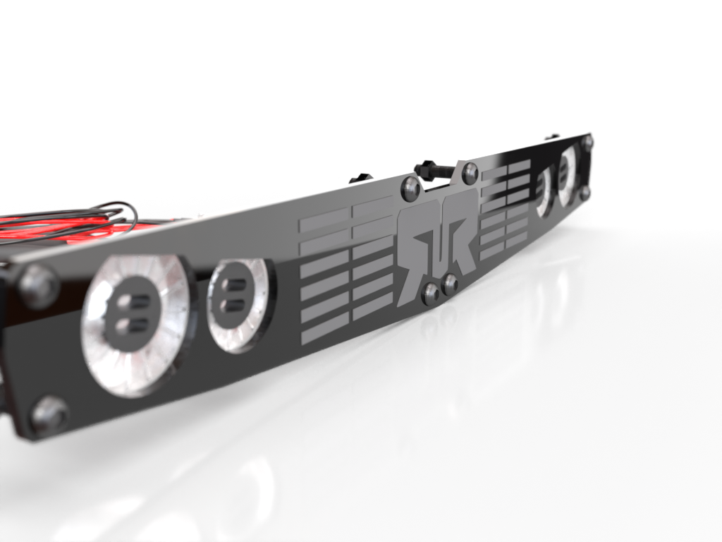 Arrma Felony Aluminum Grill With Hardware & Lights - POLOCREATIONS RC - White