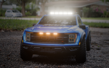 Load image into Gallery viewer, Traxxas Raptor R BL2s 4s Roof Curved Light Bar + Roof Sliders Agressive Style Roof Rack