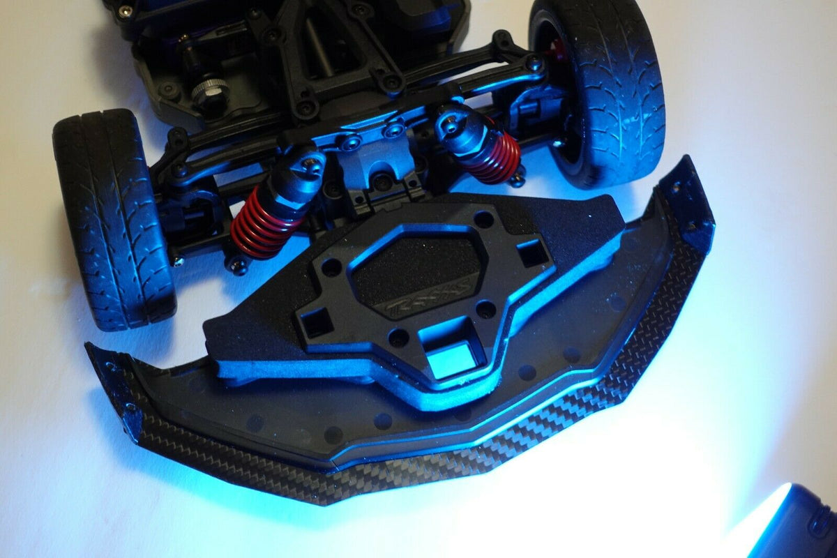 Traxxas Corvette Front Splitter Carbon Fiber + Side Winglets
