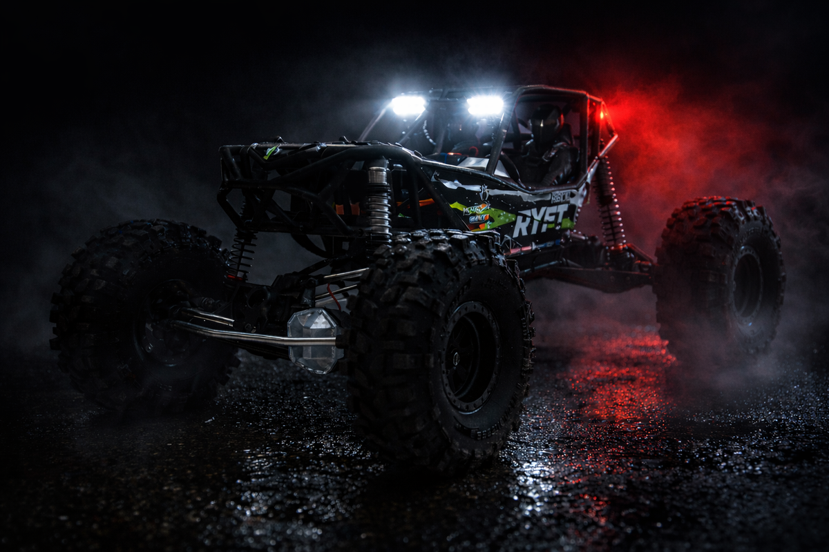 Axial Ryft RBX10 Lights Kit All in One Windshield Light Bars, Stop Lig ...