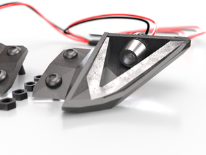 Arrma Vendetta Taillights Rocket Style Easy Mount Plug & Play Removable Center Diffuser