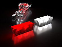 Load image into Gallery viewer, Arrma Gorgon Light Kit for Stock Bumpers Plug and Play No Mods Needed Headlights Taillights Red White