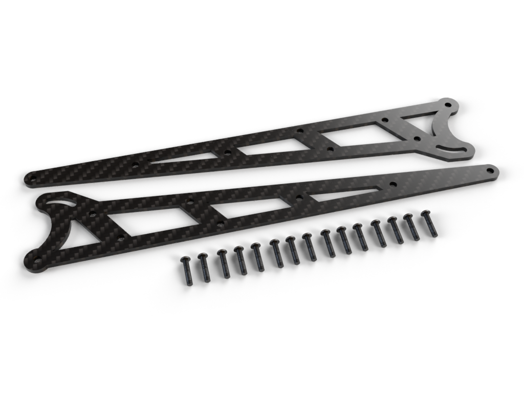 Carbon Fiber Wheelie Bar Upgrade for Traxxas Drag Slash all Revisions + Upgraded Hardware