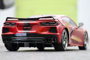 Rear Diffuser Fully Functional With F1 Style Tail Lights for Traxxas Corvette Stingray