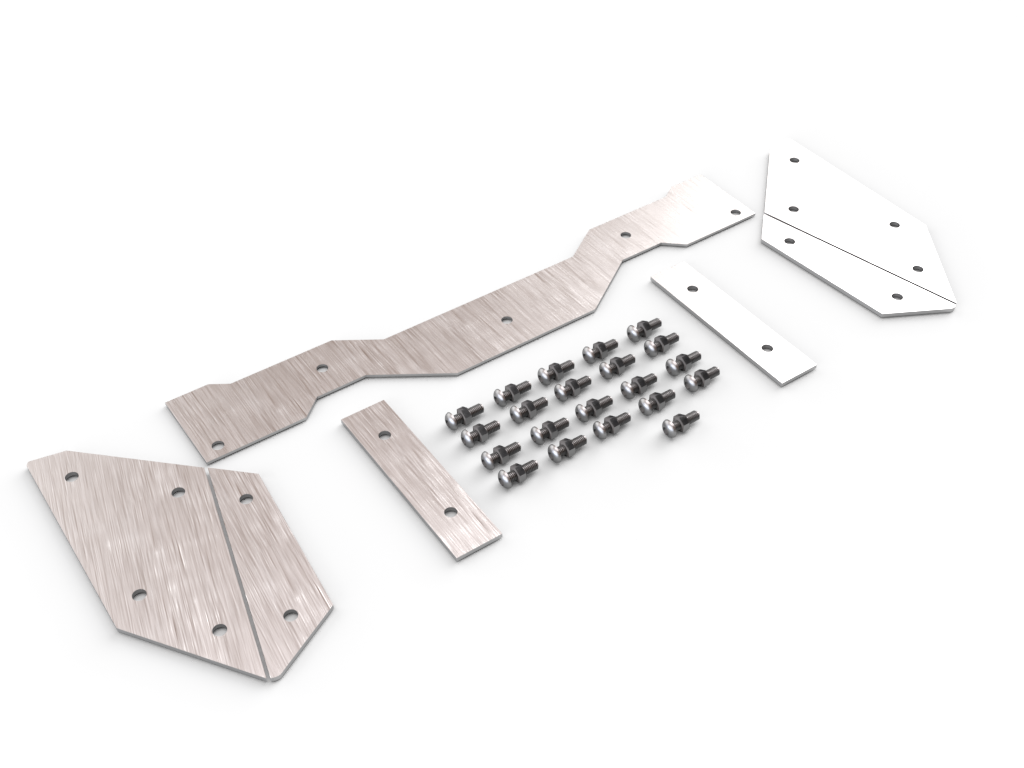 Traxxas Sledge Stock Wing Armor Aluminum With Hardware