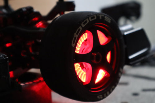 Brake Disks Red Hot Effect Underglow for Arrma Infraction Limitless and Felony Not smart Model