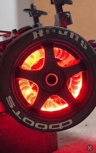 Brake Disks Red Hot Effect Underglow for Arrma Infraction Limitless and Felony Not smart Model