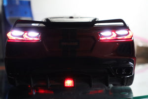 Rear Diffuser Fully Functional With F1 Style Tail Lights for Traxxas Corvette Stingray