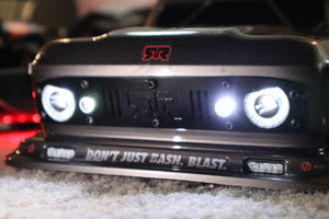 Outcast 6s Headlights Fog Lights with Grill and Hardware Plug and Play Bash Ready