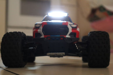 Arrma Granite Grom 1/18 Roof Light Bar Unbreakable plus Stop Light Bar Plug and Play Switch + Power Distribution Board