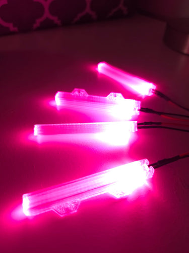 Pink Underglow Lights 4 Pack Easy to Mount Under Carriage