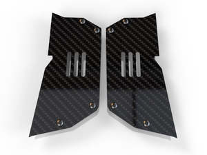 Carbon Fiber Air Dam Diffuser Wheel Covers for Arrma Felony Limitless Infraction with Air Intakes