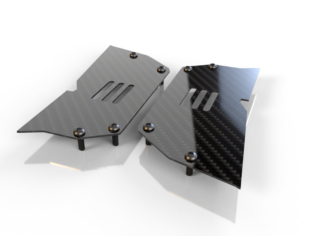 Diffuser Guide Wheel Carbon Fiber Air Dam Diffuser Wheel Covers for Arrma Felony Limitless ...