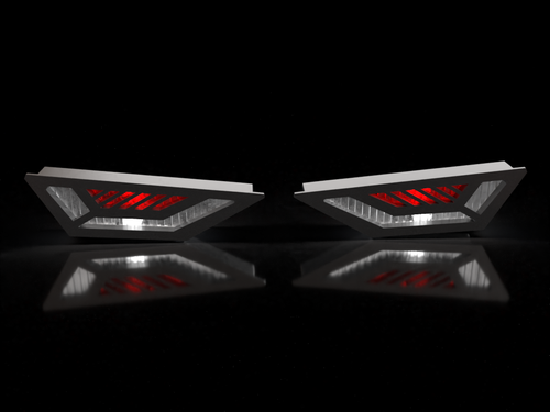Headlights for Arrma Kraton 8s EXB Lastest Upgrade White Red Accent Halo Independent Lenses