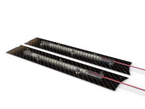 Arrma Infraction Carbon Fiber Side Skirts with Underglow Lights Bars High Intensity