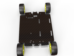 Carbon Fiber or Aluminum Chassis for Latrax Rally Wider Side Skirts Included Double Battery Strap Capable