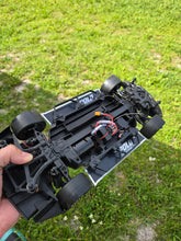 Load image into Gallery viewer, Losi NASCAR Mini Side Skirts – Premium Hybrid Carbon Composite Aero Panels with Integrated Metal Reinforcement | Aggressive Street Style Upgrade for Losi NASCAR RC Platform | Polo Creations RC