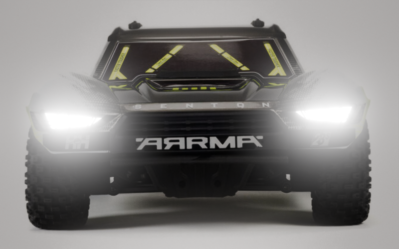 Aggressive Headlights + Taillights Kit for Arrma Losi Traxxas Axial + Bezels and Lenses + Power Distribution Block DIY