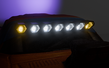 Load image into Gallery viewer, Mad Max Style Hex LED Windshield Light Bar for Arrma Felony – 7-Light Module with Amber Side Beams