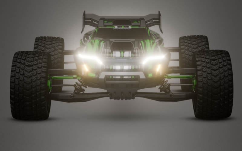 Headlights + Fog Lights + Wing Lights (Taillights) for Traxxas XRT DIY Kit Solderless Kit + Power Supply