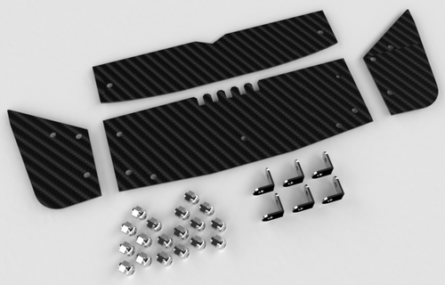 Carbon Fiber Wing or Aluminum for Arrma Big Rock Upgraded Parts