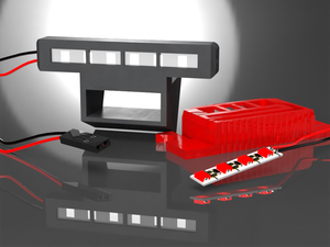 Front Bumper Power LED Light Bar Lamp Mount for 1/10 Traxxas BANDIT RC Car US