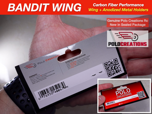 Carbon Fiber Wing Spoilers UPGRADED for TRAXXAS BANDIT FULL KIT VXL XL5