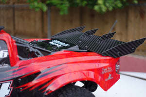 Carbon Fiber Wing Spoilers UPGRADED for ARRMA SENTON BLX MEGA Full Kit