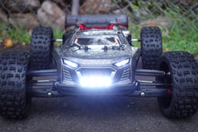 Load image into Gallery viewer, Arrma Talion EXB Front and Rear Lights Chrome ABS Frames Metal Brackets