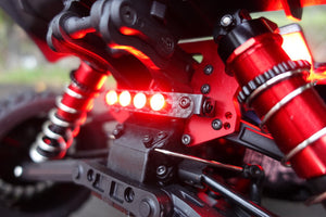 Arrma Talion EXB Front and Rear Lights Chrome ABS Frames Metal Brackets