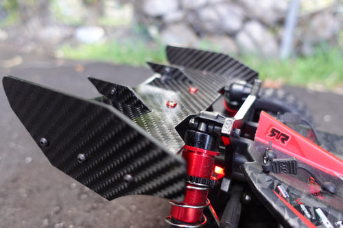 Carbon Fiber Wing Spoilers UPGRADED for ARRMA TYPHON 6s BLX Full Kit