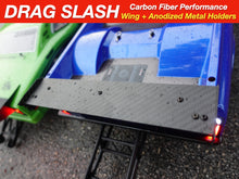 Load image into Gallery viewer, Carbon Fiber Wing Performance Part for Traxxas Drag Slash All Versions + Anodized Metal Holders