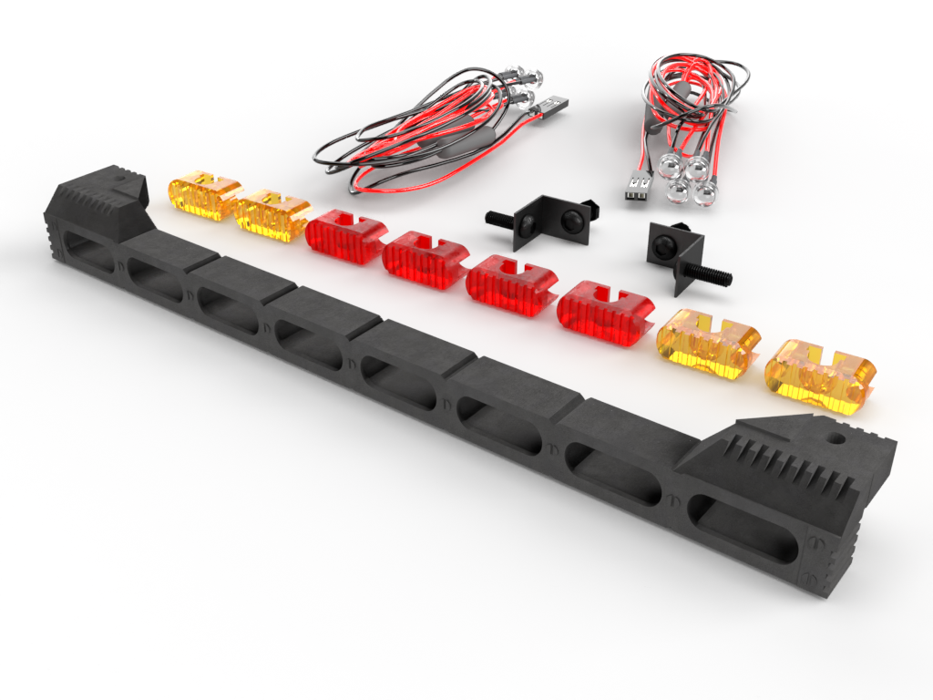Rear Light Bar Fog Lights High Intensity Wide Beam Red Amber Lights fo ...