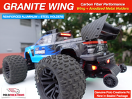 Carbon Fiber Wing UPGRADED for ARRMA GRANITE High End Products + Hardware
