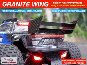 Carbon Fiber Wing UPGRADED for ARRMA GRANITE High End Products + Hardware