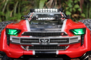Roof Rack Body Protector Light Bars Stop White and Red for Arrma Kraton 6s