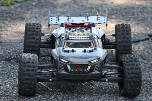 Roof Rack Body Protector Light Bars Stop White and Red for Arrma Talion 6s