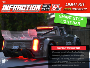 Light Kit for Arrma Infraction + Smart Stop Light Bar Power Distribution Board