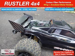 Rustler 4X4 Carbon Fiber Upgraded Wing + Hardware Full Kit
