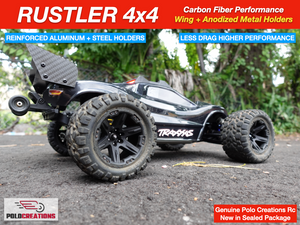 Rustler 4X4 Carbon Fiber Upgraded Wing + Hardware Full Kit