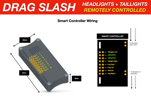 Lights Kit Smart Scale for Traxxas Drag Slash Power Distribution Board Bluetooth LED kit C10