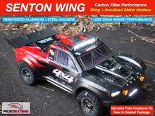 Load image into Gallery viewer, Carbon Fiber Wing Spoilers UPGRADED for ARRMA SENTON BLX MEGA Full Kit