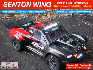 Carbon Fiber Wing Spoilers UPGRADED for ARRMA SENTON BLX MEGA Full Kit