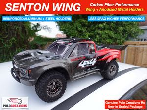 Carbon Fiber Wing Spoilers UPGRADED for ARRMA SENTON BLX MEGA Full Kit