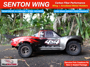 Carbon Fiber Wing Spoilers UPGRADED for ARRMA SENTON BLX MEGA Full Kit