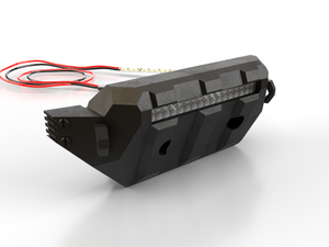 Bumper with Light Bar for Traxxas Sledge 6s Stock and Aftermarket Electronics Plug and Play