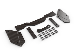 Wing Reinforcement Carbon Fiber Kit Exoskeleton Armor for Traxxas Sledge 6s by Polo Creations RC