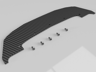 Front Splitter Carbon Fiber 3k for Arrma Vendetta Hardware Included