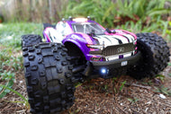 Light Kit for Arrma VORTEKS 3s Double roof light bar white and red Carbon Fiber